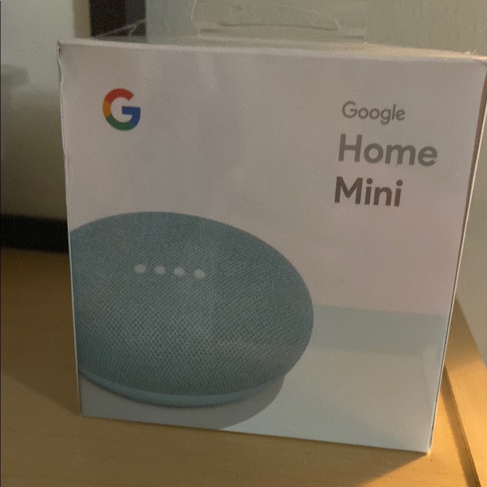 Google Home Mini Smart Speaker - Aqua